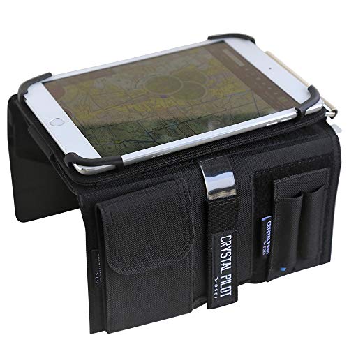 Pilot Kneeboard avec Pince en Aluminium. Compatible avec Mini iPad 3/4 et appareils Android.