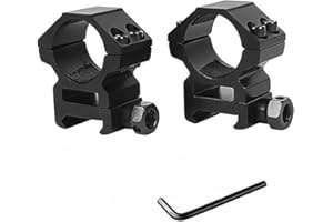 ProWildGear 1" or 30mm Dovetail Scope Mount Rings High Low Profile for 11mm or 20mm Dovetail Picatinny 1 Pair