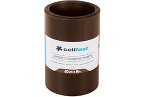 Bordure de jardin droite, différentes longueurs et couleurs disponibles 20cm x 9m marron