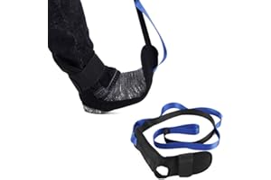 NEPPT Stretching Strap Band Leg Stretch Belt Rope Foot Stretcher Straps for Plantar Fasciitis Exercises, Heel Spurs, Achilles Tendonitis & Ankle Ligaments with 6 Resistance Loops