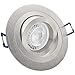 Produktbild 8er Set (3-8er Sets) Einbaustrahler NOBLE 2 (rund) Aluminium; 230V GU10; SMD LED 7,5W = 70W; DIMMBAR; Warm-Weiß; schwenkbar; drehbar; Einbauleuchte Einbauspot Downlight