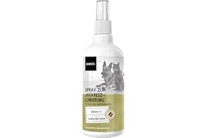 animigo Anti Juckreiz Spray - 250ml Fellpflege - Für Hunde & Katzen - Mit Aloe Vera, Teebaumöl, Nelkenöl, Glyzerin, Rizinusöl, Hexandiol - Für alle Altersgruppen - Hundespray gegen Juckreiz
