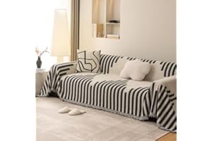 jianyana Sofa Covers Soft Durable Reversible Chenille Sofa Slipcover Couch Covers Modern Plaid Universal Furniture Protector for 1 2 3 4 Seater Sofa Loveseat L-shape Corner Futon Sofas