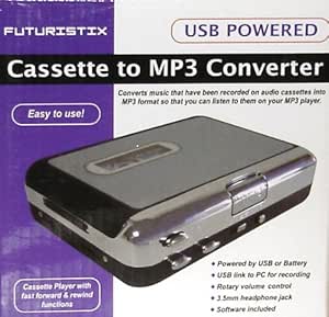 FUTURISTIX CASSETTE TO MP3 CONVERTER USB POWERED