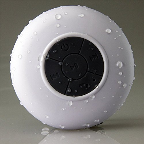 Preisvergleich Produktbild eyeCam Bluetooth wasserabweisender Duschlautsprecher, Badlautsprecher optimaler Klang mit Freisprecheinrichtung, (233) Farbe: weiß