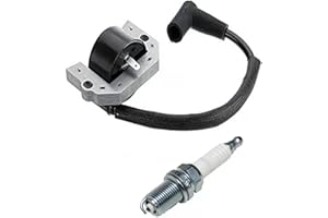 PARTSRUN Ignition Coil + Spark Plug for Kawasaki FH381V, FH430V, FH480V, FH541V, 21171-7001, 21171-7007, 21171-7006, 21171-7013, John Deere #AM133525, #MIA11064