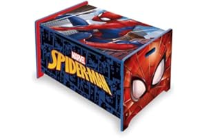 ARDITEX Spider-Man Deluxe Wooden Toy Box & Bench by Nixy Children, Spiderman, one Size