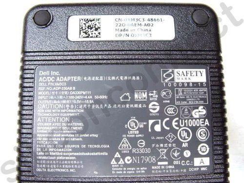 Dell Alienware M18 x AC Adapter Ladegerät und X51 Referenznummer XM3C3 450-17280 330 W - 2