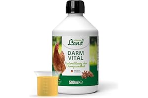 HÜHNER Land Intestin Vital 500 ml pour poulets – Soutien de la digestion et de la flore intestinale des poulets, en cas de diarrhée et de coccidies chez le poulet, renforcement du système immunitaire