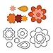 Produktbild Sizzix Framelits Stanzen Flower Layers und Leaf von Stephanie Barnard, 11er Set, Mehrfarbig