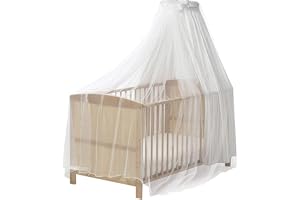 Playshoes Unisex myggnät för barnsäng 601003, 1 – vit, 1 styck (1-pack)