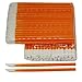 Produktbild 50 Stück Reinigungsstäbchen für die Wimpernverlängerung - Microblading - Microfaser und Fusselfrei - Lippenpinsel - in Orange