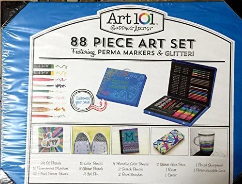 Art 101 Budding Artist 88 Piece Art Set Blue by DM creations