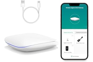 AVATTO Gateway Hub, Zigbee Gateway, Bluettooth Gateway, Tuya Zigbee Gateway, über Smart Life-App Fernbedienung (es kann 128 Geräte verbinden)