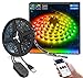 Produktbild MINGER DreamColor LED Streifen mit eingebautem IC, 2m RGB USB LED Strips Sync mit Musik, wasserdichte LED Kette mit APP, 300 LEDs SMD 5050 flexibler LED Schlauch LED Stripes für Deko Party Weihnachten