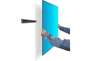 AUOACE No Stud TV Wall Mount, Drywall Studless TV Hanger No Damage, No Drill, Non Screws, Flat Screen Easy Install Bar Bracket fits VESA 12-55 inch TVs up to 99 lbs, Include Hardware Levels
