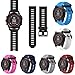 Produktbild Altsommer für Garmin Fenix 5X GPSB 26mm Armband,Weiches Armband Silikon Sportarmband Armband Ersatzarmband mit 220MM Bandlänge Ersatz Uhrenarmbänder für Damen Herren,Schwarz (Hot Pink)