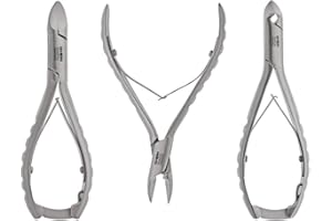 RHEIN INSTRUMENTE Podologen Set für DIABETIKER- Podologie Instrumente- 3-teilig- speziell abgerundete Schneiden-Nagelzange- Eckenzange-Kopfschneider- hergestellt aus rostfreiem Edelstahl