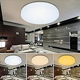  VINGO® 60W Deckenlampe Farbe ändern Lampe mit warmweißem Blinklicht kaltweiß natur 3 in 1Bathroom Badezimmerbeleuchtung