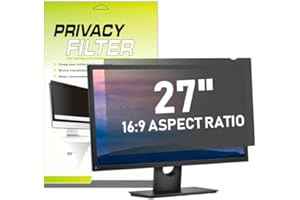 ‎LAMA LAMA Blickschutzfilter Blickschutzfolie für 27 Zoll Monitor, Computer Monitor Universal Datenschutz Bildschirmfilter mit Sichtschutz Anti-Blaulicht und Blendschutz 16:9 (598x337mm)