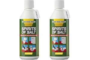 Housold 500ml Spirits of Salts Drain & Toilet Cleaner | Effectively Removes Blockages, Liquid Cleaner for Blocked Drain Pipes & Toilet, Multi-purpose Cleaner (Pack of 2)