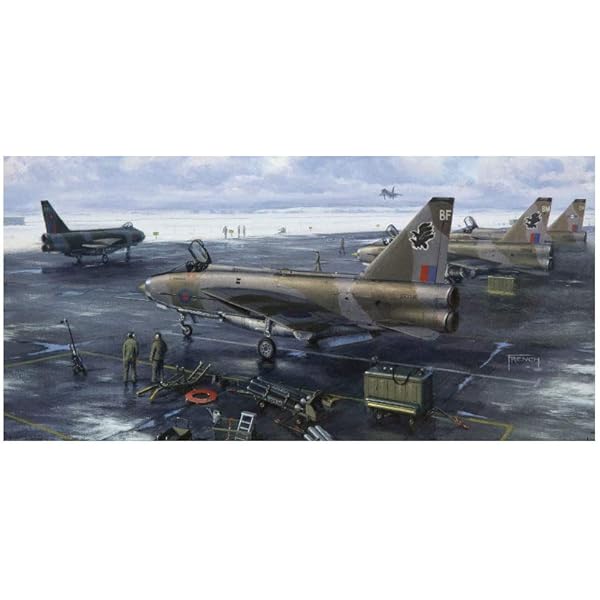 English Electric Lightning 11 5 Squadron Raf Binbrook Aircraft Christmas Card Amazon Co Uk Office Products