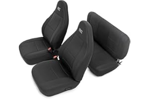 Rough Country Neopren-Sitzbezüge, passend für Jeep Wrangler TJ, Baujahr 2003–2006, 1./2. Reihe, wasserabweisend, 91001