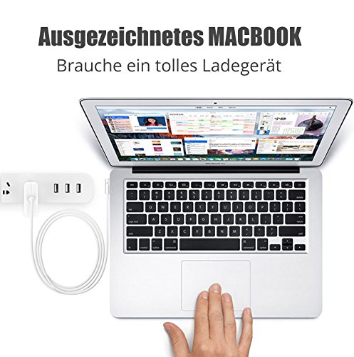 Macbook Air Netzteil Ladeger  t Adapter - ROKKES 60W Magsafe L-Tipp f  r Apple Old MAC Netzteil MacBook Pro   Air 11 13 3   Netzteil Kompatibel mit La