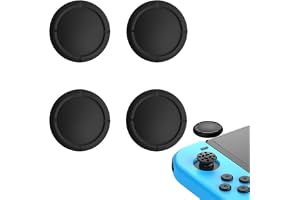 Replacement Joystick Covers for Nintendo Switch/Oled/Lite, Silicone Analog Joystick Cover Thumb Stick Cap, Thumb Grips for Nintendo Switch Joycon, Analog Stick Cover (4PCS Black)