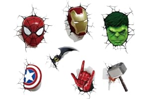 LXJYMFZI 3D New Superhero Wall Stickers Boys Wall Decal for Bedroom Living Room Hotel Decor Size：（30X90cm）