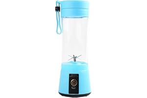 jiyun Petit mixeur électrique, Presse-Agrumes | Mélangeur de jus de Chargement USB 400 ML - Mélangeur de Cuisine avec Lames en Acier Inoxydable pour Le Camping, Pique-Nique, Maison, école