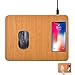 Produktbild Wireless Charging Mouse Pad, 2 in 1 Mouse Pad/Mat With Wireless Charger, QI Wireless Pad Station Mat 5 W for iPhone X iPhone 8 Standard Charge For Galaxy Note 8 S8 S8 Plus S7 Edge S7 S6 Edge Plus Note 5- AC Adapter Not Included Brown