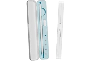 Qreninv Custodia per Apple Pencil per Apple Pencil 1ª/2ª Generazione, Elegante Copertura per Stilo iPad, Custodia Multifunzionale Durevole con Spazio per Penna e Punte - Blu