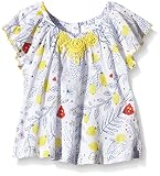 Pumpkin Patch Baby-Girls Rose Print Top Floral Short Sleeve T-Shirt