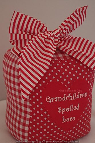 Doorstop Red Grandchildren Spoiled Here Ex Heavy