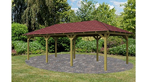 KARIBU Holzpavillon Mailand 2 Set