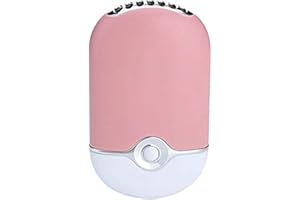 ThreeH Handheld Mini USB Fan Built-in Lithium Battery Air Conditioner Travel Rechargeable Fan Air Purifier Humidifier F015,Lightpink
