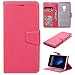 Produktbild Klapphülle Huawei Mate 20 X Leder Handyhülle,Magnet Flipcase Leder Hülle Tasche Ledertasche Handytasche Wallet Case Bookcover Ständer Kartenfach Schutzhülle Stoßfest Lederetui für Huawei Mate 20 X Rot