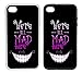 Price comparison product image WTF | Samsung J5 (2016) We're All Mad Here - Purple Smile | Clip on Phone Cover Case (Black Plastic) |