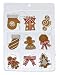 Produktbild 9 tlg. Set Lebkuchen Anhänger Baumschmuck Figuren Pfefferkuchen Design Aufhänger aus Polymer Ton
