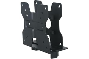 Allcam Mini CPU Holder / Thin Client Mount w/ Pole clamp, Vesa Mount & Underdesk Fixings (Universal Mount for NUC Units up to 5Kgs and VESA 75, Vesa 100)