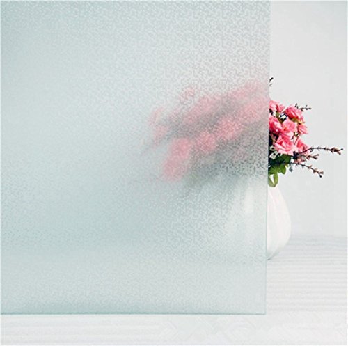 Aingoo Fensterfolie Milchglasfolie Sonnenschutzfolie Sichtschutzfolie undurchsichtig 90x300cm 027