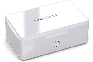 Audinell PerfectDry Q.R. - Boîte de séchage électronique pour aides auditives - Rapide 45 min - Avec ventilateur - Déshumidificateur et boîte de séchage Aide auditive - Élimine la transpiration et