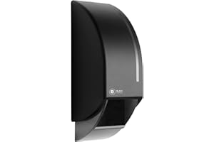 BLACK SATINO BlackSatino System-Toilettenrollenspender I schwarz I aus 100% recyceltem Kunststoff I Toilettenpapierhalterung I Wandmontage