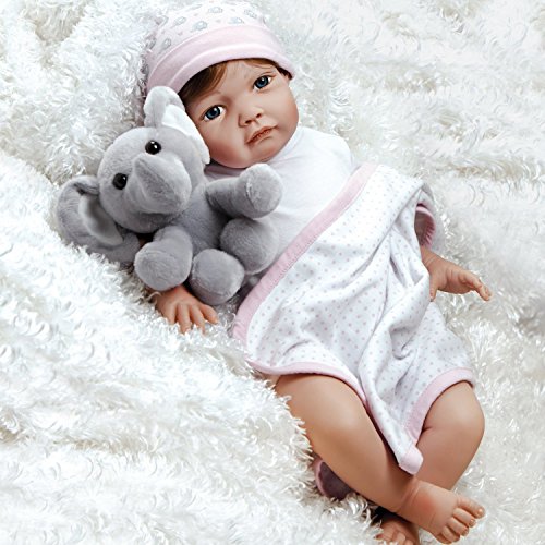 Paradise Galleries Lifelike Realistic Soft Vinyl Weighted 53cm Baby Girl Doll Gift 