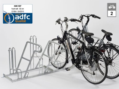 Fahrradständer - Anlehnparker 4602 XBF einseitig - 2 Einstellplätze - Radabstand 500 mm