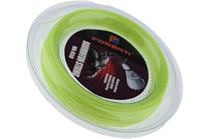 Easnea Bobine de cordes professionnelles pour raquette de badminton/tennis – 200 m,jaune fluo,NFL04404