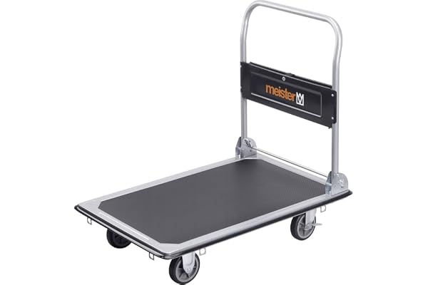 Meister 4004848985549 Plattformsvagn, Svart, Upp till 30 kg