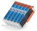 Produktbild 5 Multipack komp. XL Druckerpatronen für Canon Pixma MG7550 MG7150 MG6650 MG6450 MG6350 MG5655 MG5650 MG5550 MG5450s MG5400 MG5450 IP7250 IP8750 IX6850 MX725 MX925 kompatibel 5 x 551C XL blau mit Chip