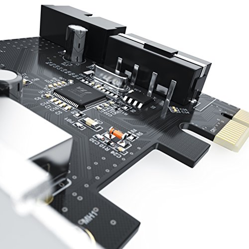 CSL – USB 3.0 PCI Express (PCIe) Controller | 2 x extern (Ports) / 1 x intern (Controller/Header) | Schnittstellenkarte USB 3.0 Super Speed | USB Hub intern - 3
